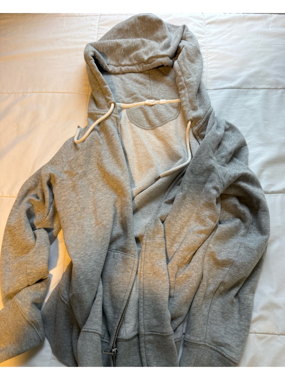 Gap Gray Cotton Lightweight Zip Up Sweatshirt